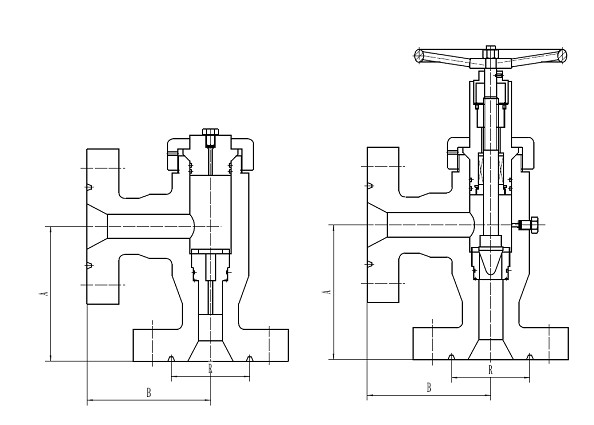 API節(jié)流閥外形尺寸圖 API節(jié)流閥外形尺寸圖